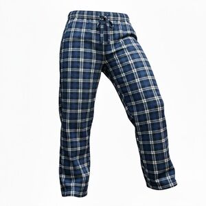 J.Crew Men's Pajama Pants - Blue Plaid, Size Large